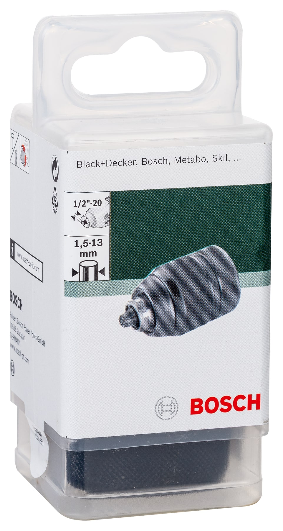 Mandrină rapidă interschimbabilă 1,5 - 13 mm Bosch 2609255704