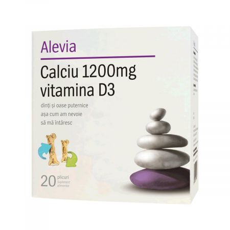 Vitamine si minerale - Calciu 1200mg Vitamina D3, 20 plicuri, Alevia
, nordpharm.ro