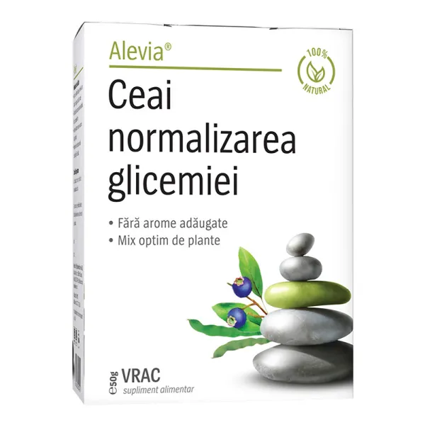 Ceaiuri - Ceai normalizarea glicemiei, 50 g, Alevia
, nordpharm.ro