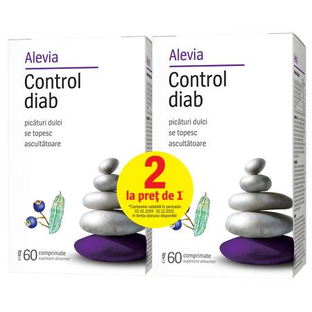 Diabet - Control Diab, 60 comprimate, Alevia 1+1
, nordpharm.ro