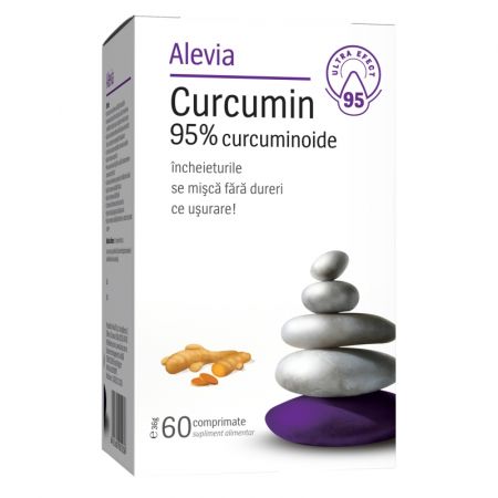 Vitamine si suplimente - Curcumin 95% curcuminoide, 60 comprimate, Alevia
, nordpharm.ro