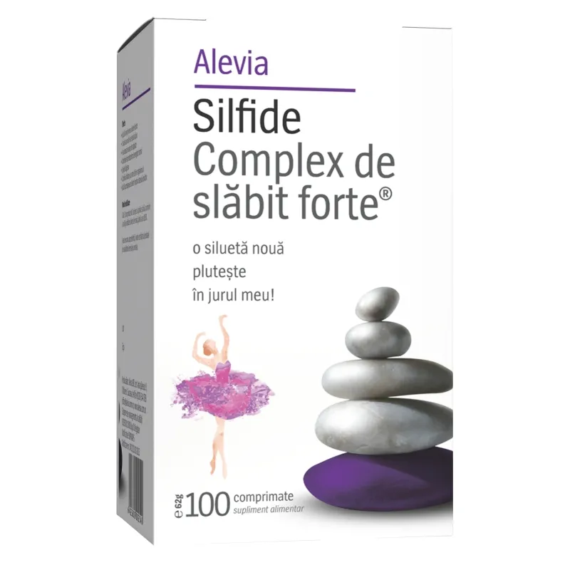 Slabire si detoxifiere - Silfide Complex de Slabit Forte Plus, 60 comprimate, Alevia, nordpharm.ro