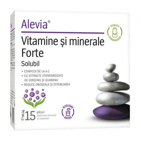 Vitamine si minerale - Vitamine si minerale Forte, 15 plicuri, Alevia
, nordpharm.ro