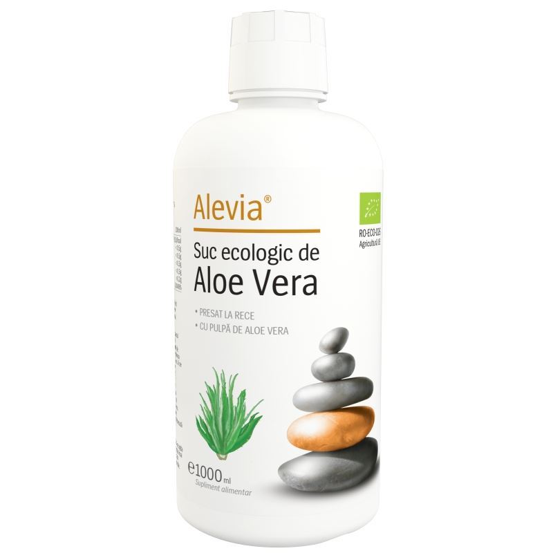 Antioxidanti - Suc ecologic de Aloe Vera, 1000 ml, Alevia, nordpharm.ro