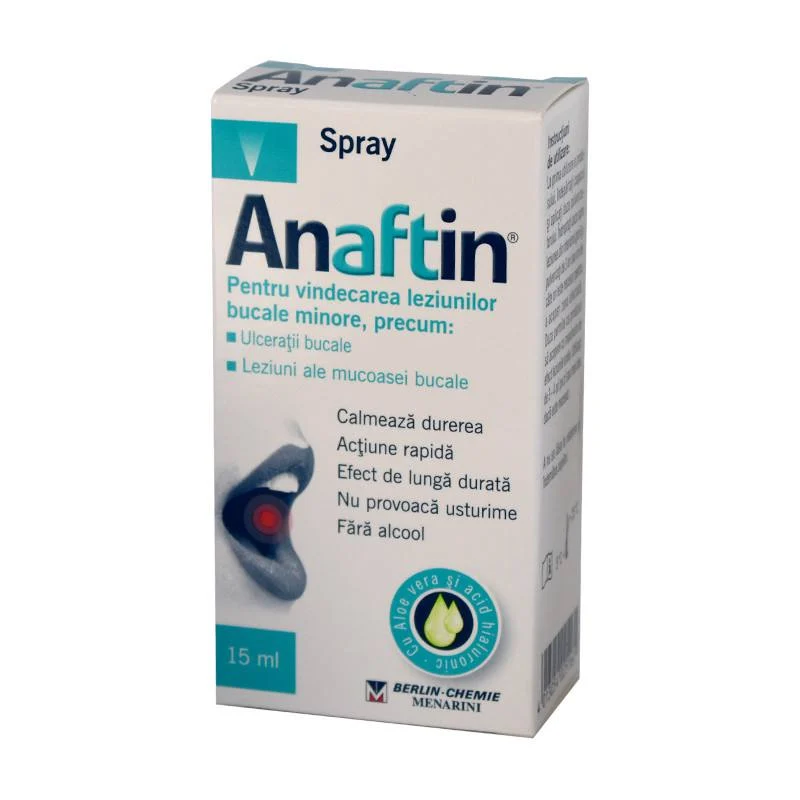 Igiena orala - Anaftin spray, 15 ml, Sinclair Pharma, nordpharm.ro