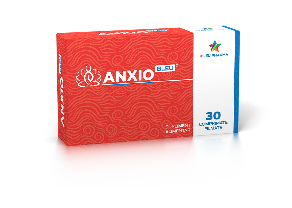 Sistemul nervos - Anxio Bleu, 30 comprimate, Bleu Pharma, nordpharm.ro