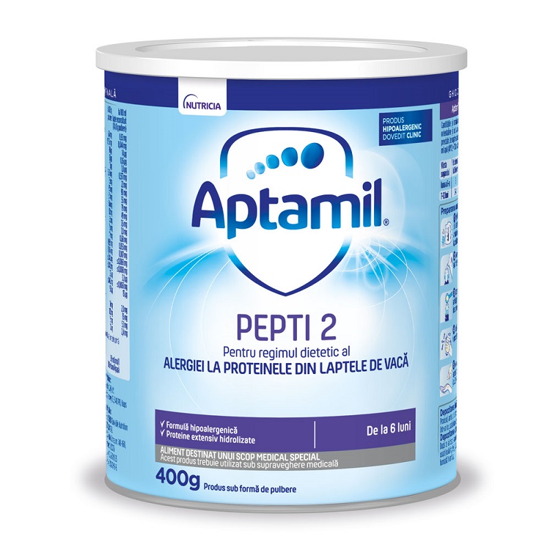 Alimentatie copii - Aptamil Pepti 2, 400 g,Nutricia, nordpharm.ro
