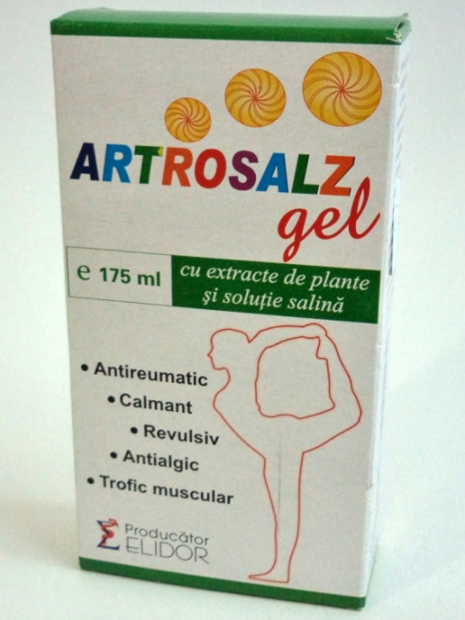 Articulatii oase muschi - Artrosalz Gel, 175 ml, Elidor , nordpharm.ro