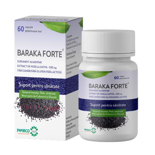Imunitate - Baraka Forte, 500 mg, 60 capsule moi, Pharco
, nordpharm.ro