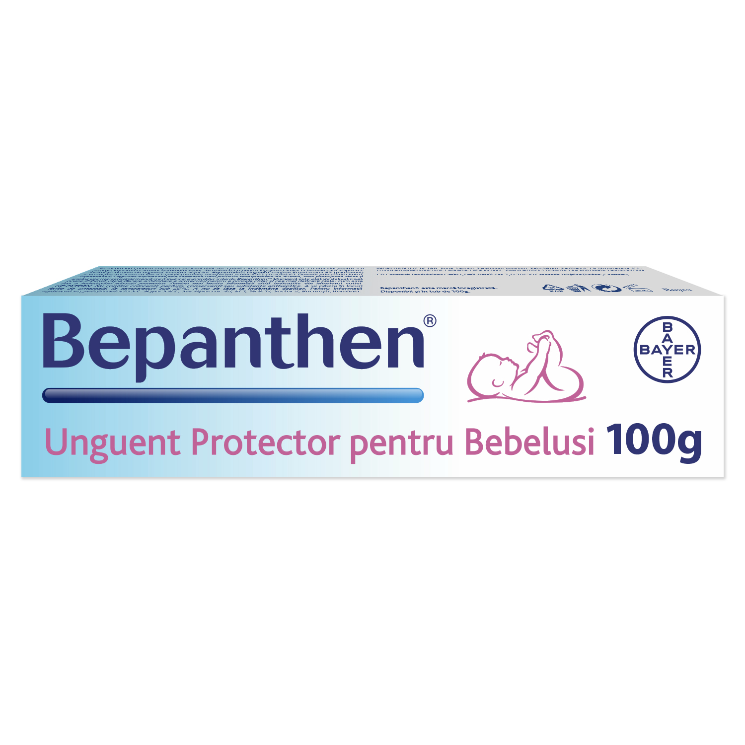 Igiena si ingrijirea copilului - Unguent pentru iritatiile de scutec Bepanthen, 100 g, Bayer, nordpharm.ro