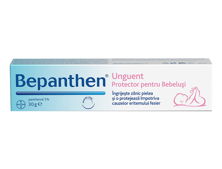 Igiena si ingrijirea copilului - Unguent pentru iritatiile de scutec Bepanthen, 30 g, Bayer, nordpharm.ro