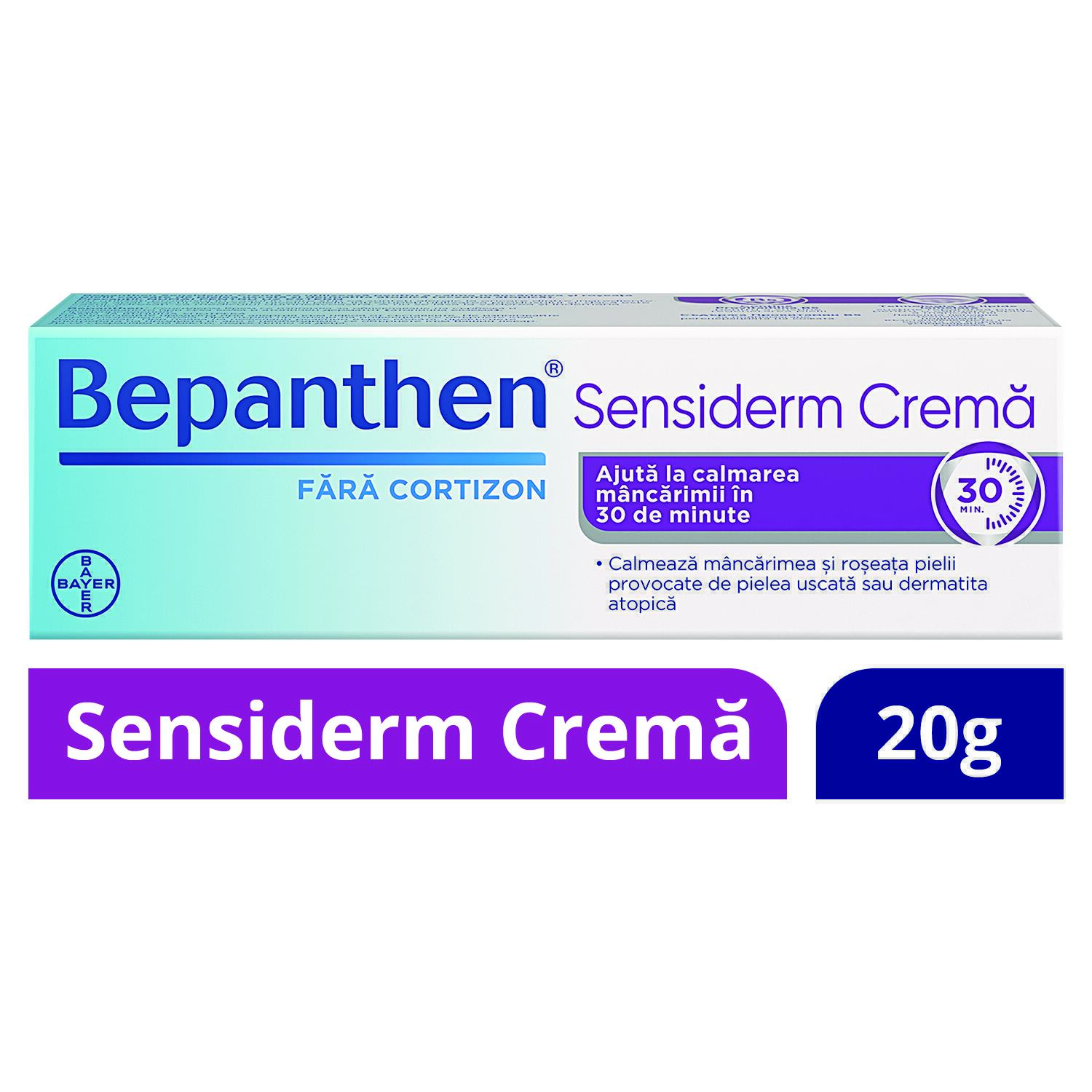 Igiena si ingrijirea copilului - Bepanthen Sensiderm crema, 20 g, Bayer, nordpharm.ro