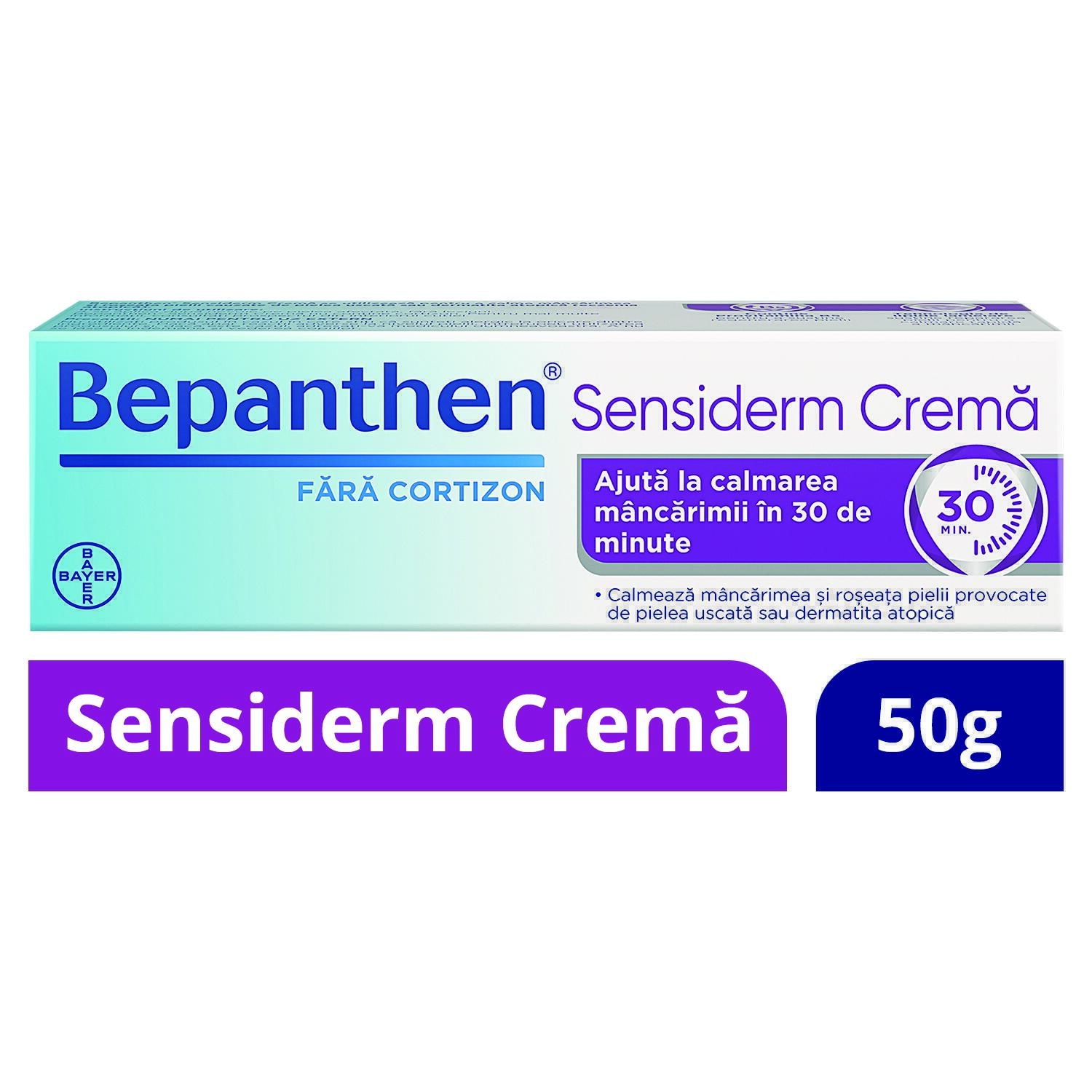 Igiena si ingrijirea copilului - Bepanthen Sensiderm crema, 50 g, Bayer, nordpharm.ro