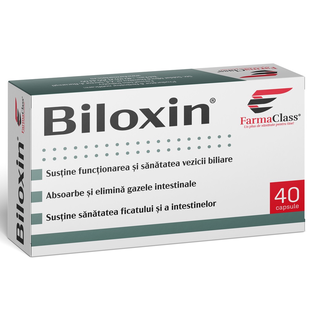 Suplimente alimentare - Biloxin, 40 capsule, FarmaClass , nordpharm.ro