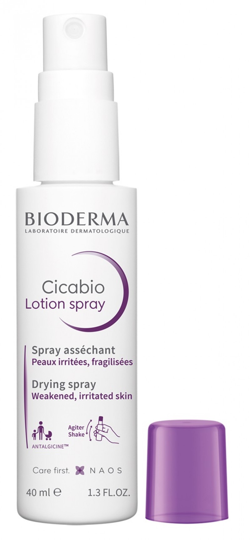 Ingrijire ten - Spray lotiune reparatoare Cicabio, 40 ml, Bioderma, nordpharm.ro