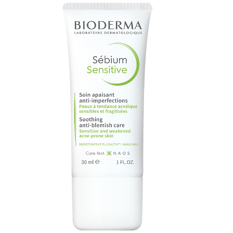 Ten mixt, gras - Fluid calmant si hidratant pentru pielea acneica Sebium Sensitive, 30 ml, Bioderma
, nordpharm.ro