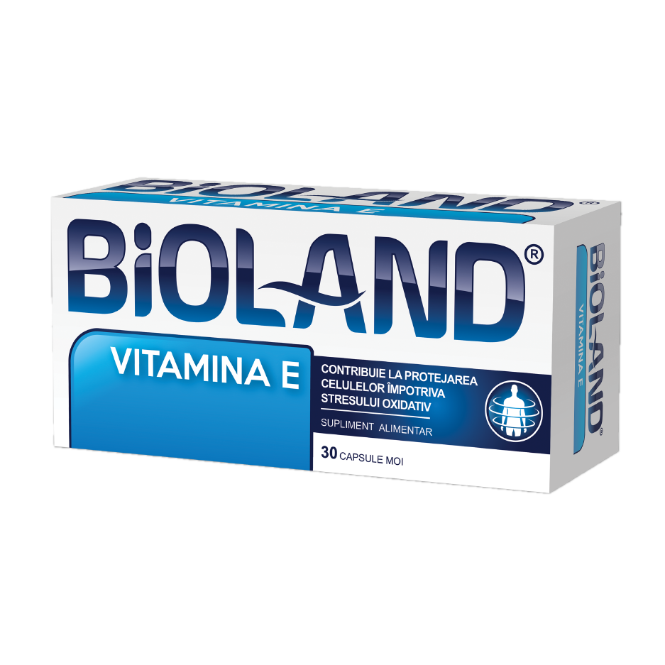 Minerale, vitamine  - Bioland Vitamina E, 50 mg, 30 capsule moi, Biofarm
, nordpharm.ro