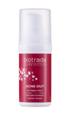 Ingrijire ten - Crema activa pentru ten acneic Acne Out, 30 ml, Biotrade, nordpharm.ro