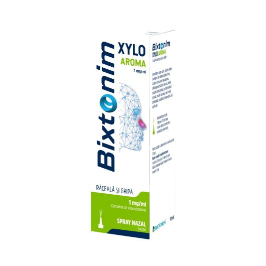 Raceala si gripa - Bixtonim Xylo Aroma spray nazal, 1 mg/ml, 10 ml, Biofarm, nordpharm.ro