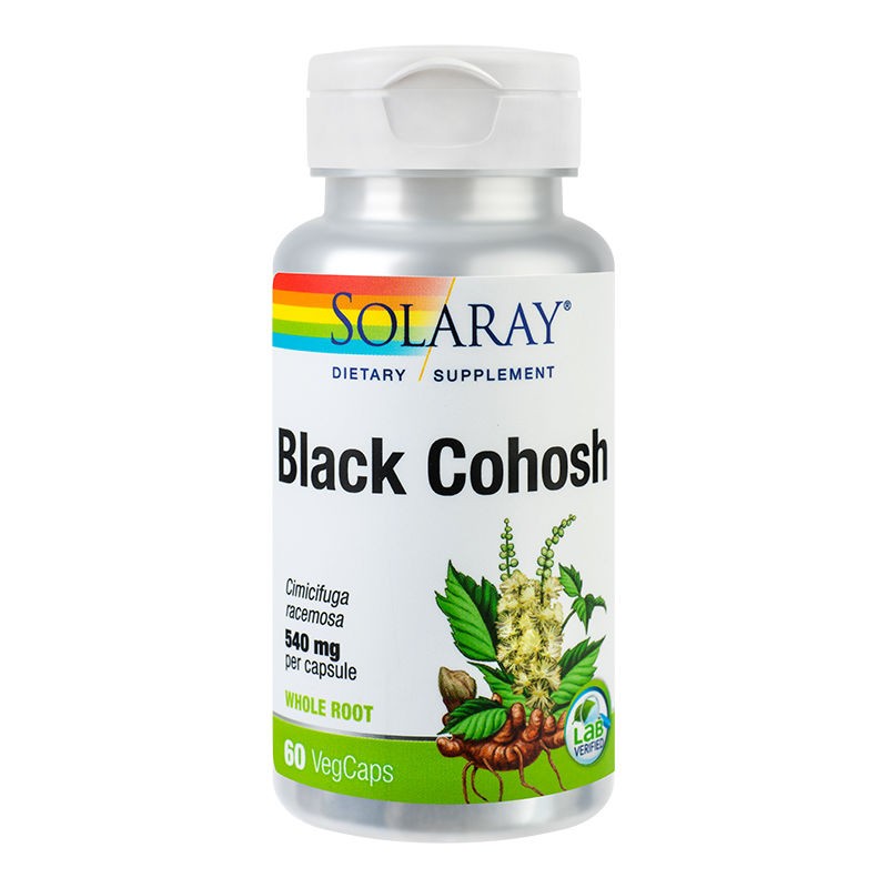 Sistemul genito-urinar - Black Cohosh 540mg Solaray, 60 capsule, Secom, nordpharm.ro