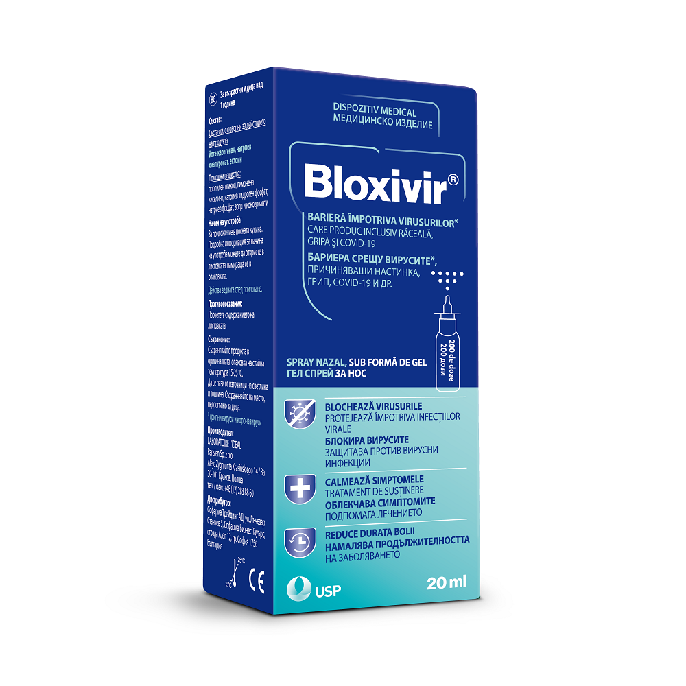 Vitamine si suplimente - Bloxivir Spray nazal, gel, 20 ml, USP , nordpharm.ro