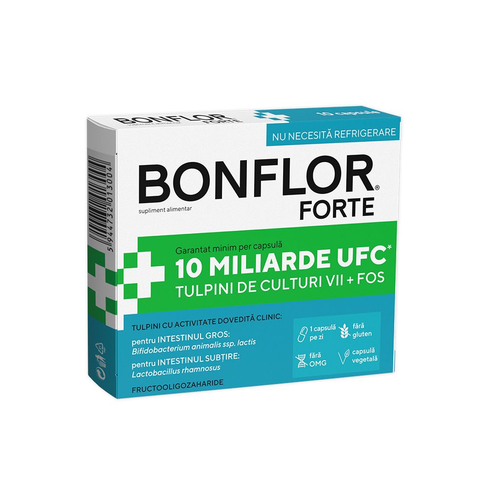 Sistemul digestiv - Bonflor Forte, 10 capsule, Fiterman Pharma , nordpharm.ro
