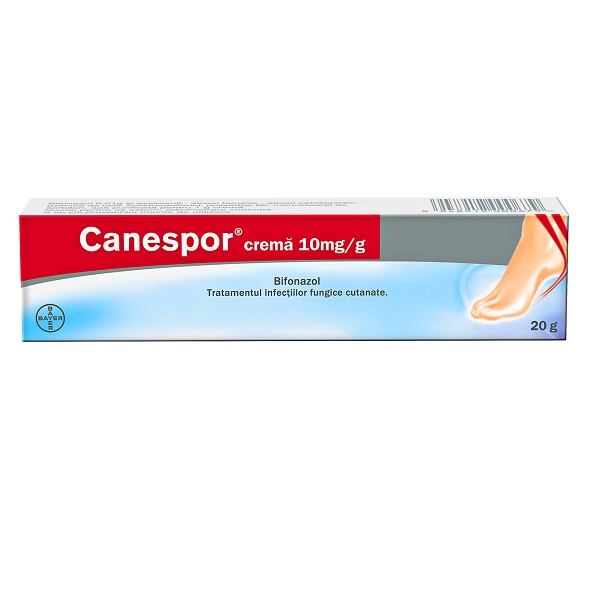 Afectiuni dermatologice - Canespor crema, 10mg/g, 20 g, Bayer, nordpharm.ro