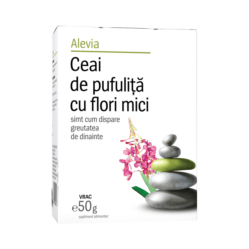 Remedii naturiste - Ceai de pufulita cu flori mici, 50 g, Alevia , nordpharm.ro