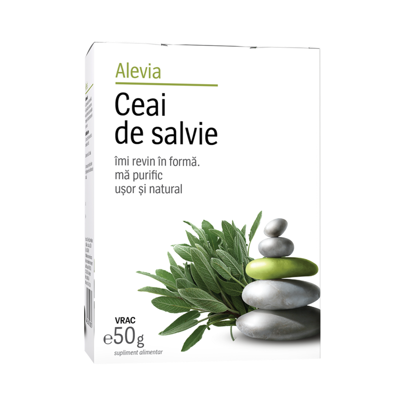Remedii naturiste - Ceai de salvie, 50 g, Alevia , nordpharm.ro