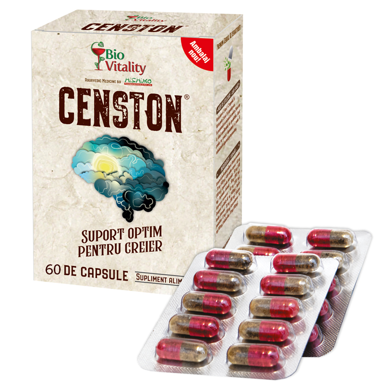 Afectiuni ale sistemului nervos - Censton, 60 capsule, Bio Vitality , nordpharm.ro