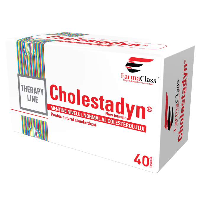 Sistemul cardiovascular - Cholestadyn, 40 capsule, FarmaClass, nordpharm.ro