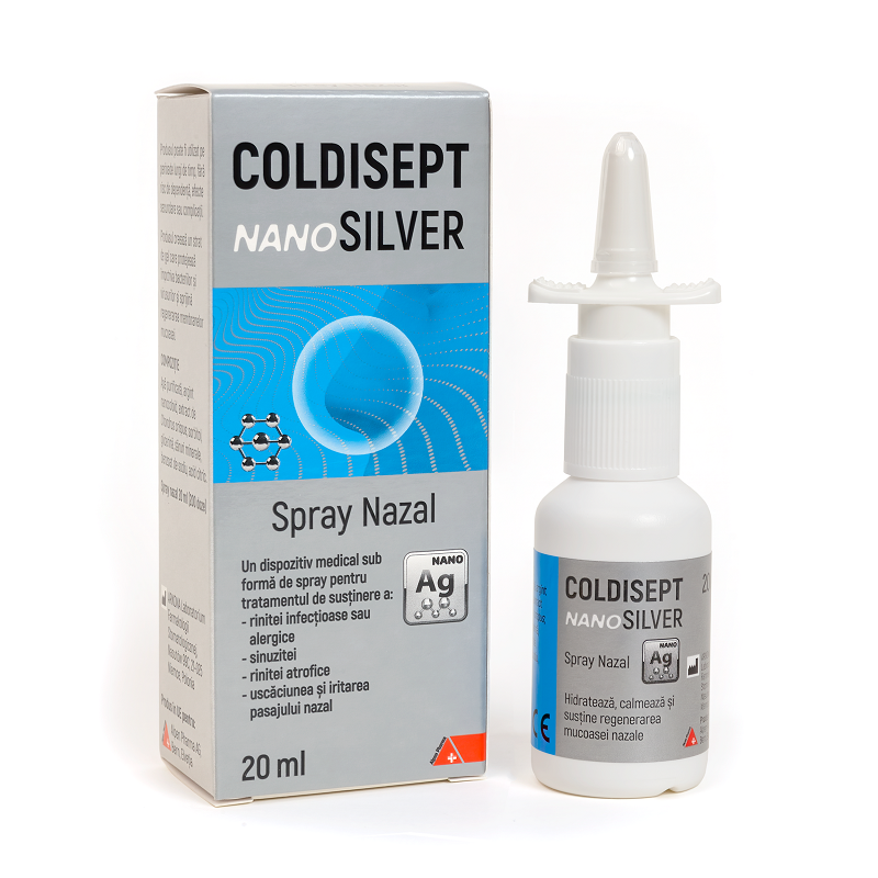 Sistemul respirator - Spray nazal Coldisept NanoSilver, 20 ml, Arkona
, nordpharm.ro