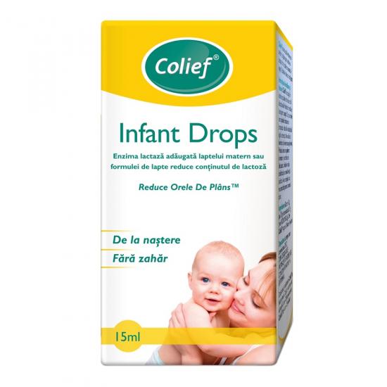 Suplimente pentru copii - Picaturi cu enzima lactaza, Infant drops, 15 ml, Colief, nordpharm.ro
