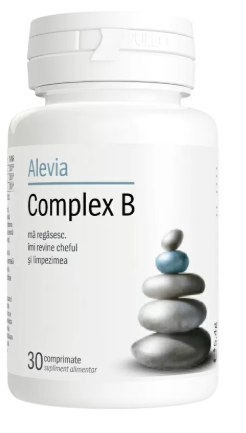 Afectiuni ale sistemului nervos - Complex B, 30 comprimate, Alevia, nordpharm.ro