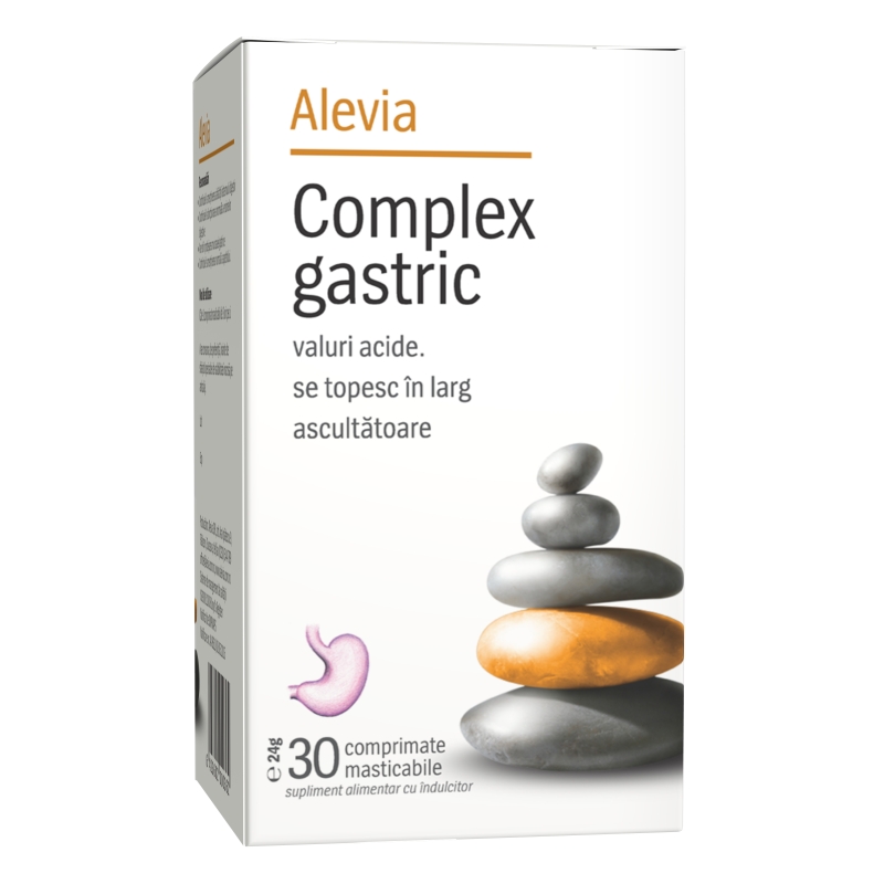 Sistemul digestiv - Complex gastric, 30 comprimate, Alevia, nordpharm.ro