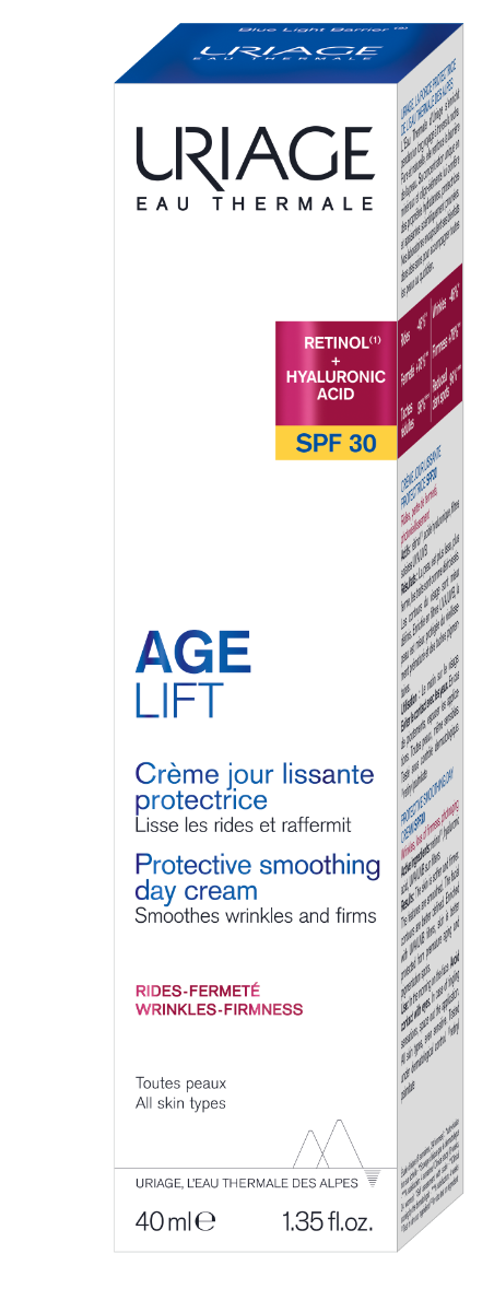 Ten matur - Crema de zi pentru lifting si fermitate Age Lift, SPF 30, 40 ml, Uriage , nordpharm.ro