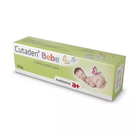 Igiena si ingrijirea copilului - Cutaden bebe crema protectoare, 100 g, Antibiotice SA, nordpharm.ro