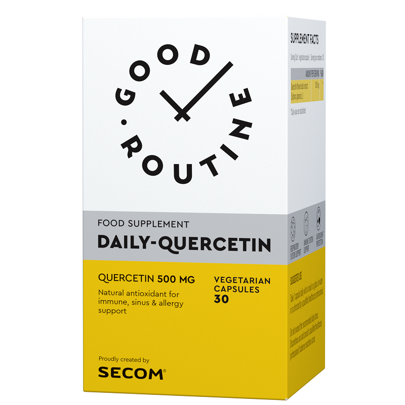 Imunitate - Daily Quercetin 500 mg Good Routine, 30 capsule, Secom, nordpharm.ro