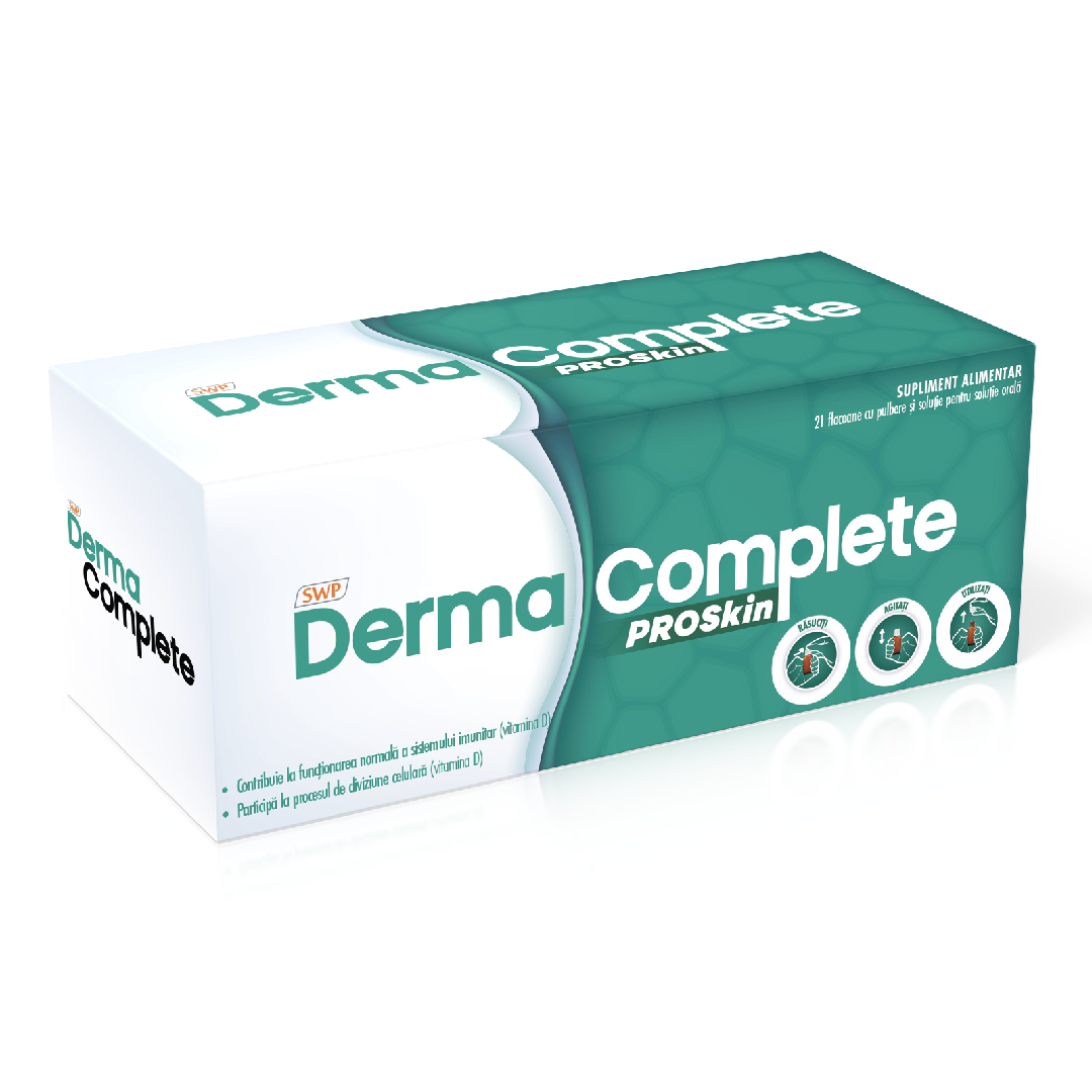Vitamine si suplimente - Derma Complete Proskin solutie, 21 fiole, Sun Wave Pharma, nordpharm.ro