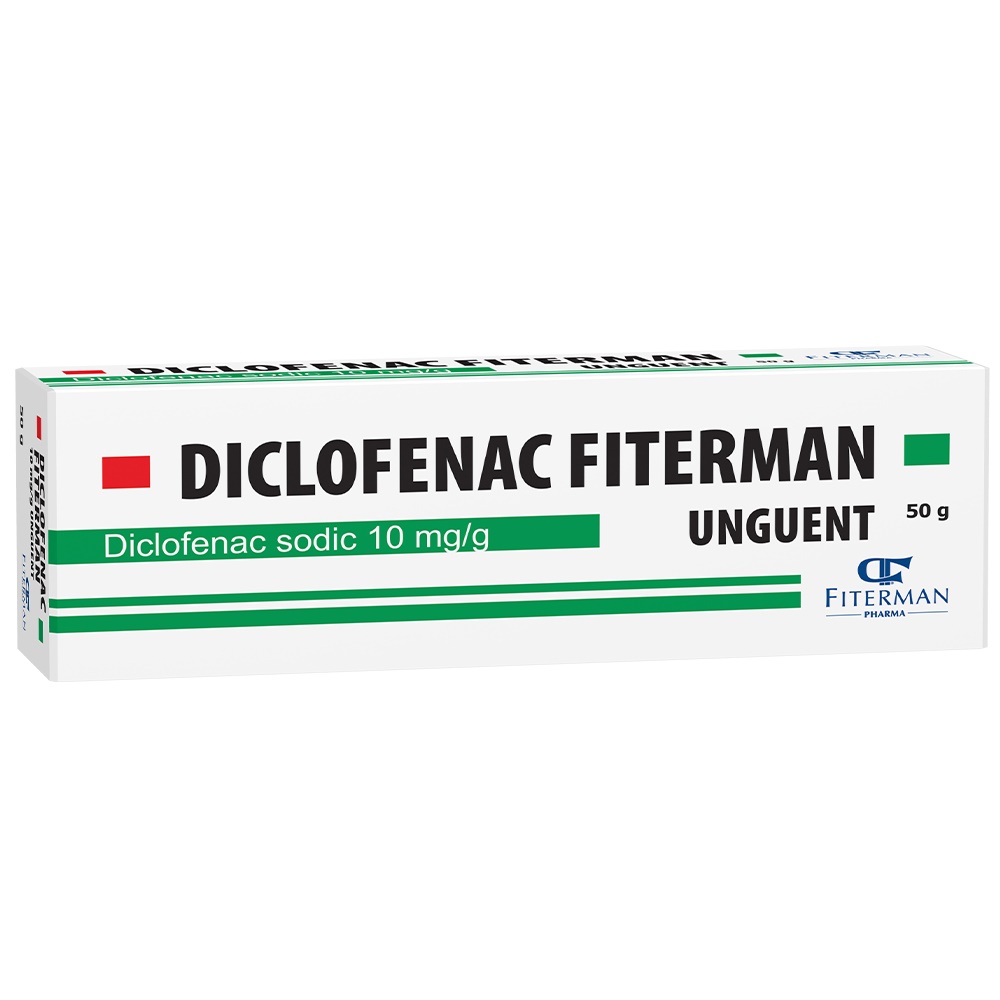 Afectiuni osteoarticulare - Diclofenac unguent, 10 mg/g, 50 g, Fiterman, nordpharm.ro