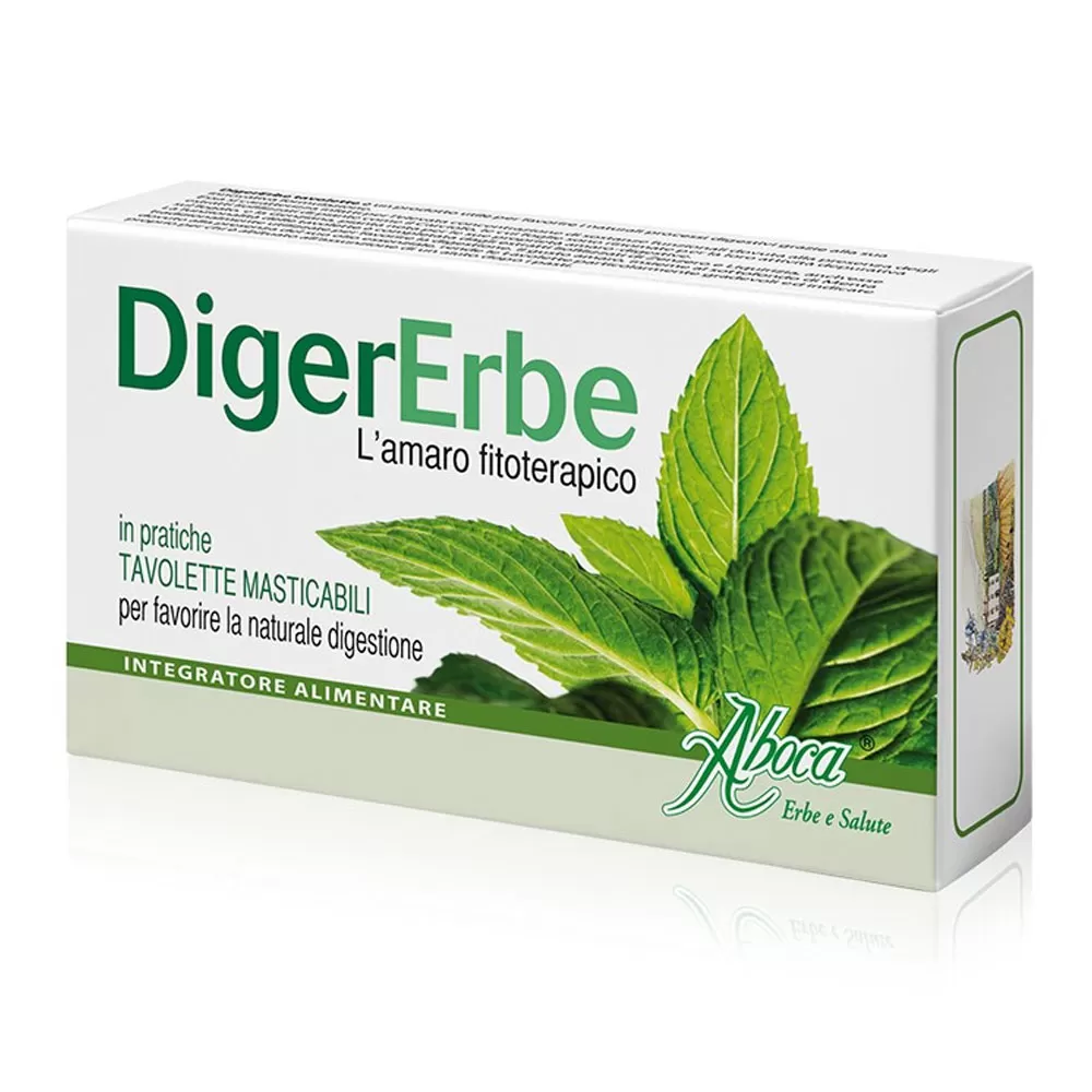 Enzime digestive - DigerErbe, 30 tablete masticabile, Aboca, nordpharm.ro