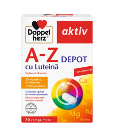 Pentru sanatatea ochilor - Multivitamine A-Z depot cu luteina,30 tablete,Doppelherz, nordpharm.ro