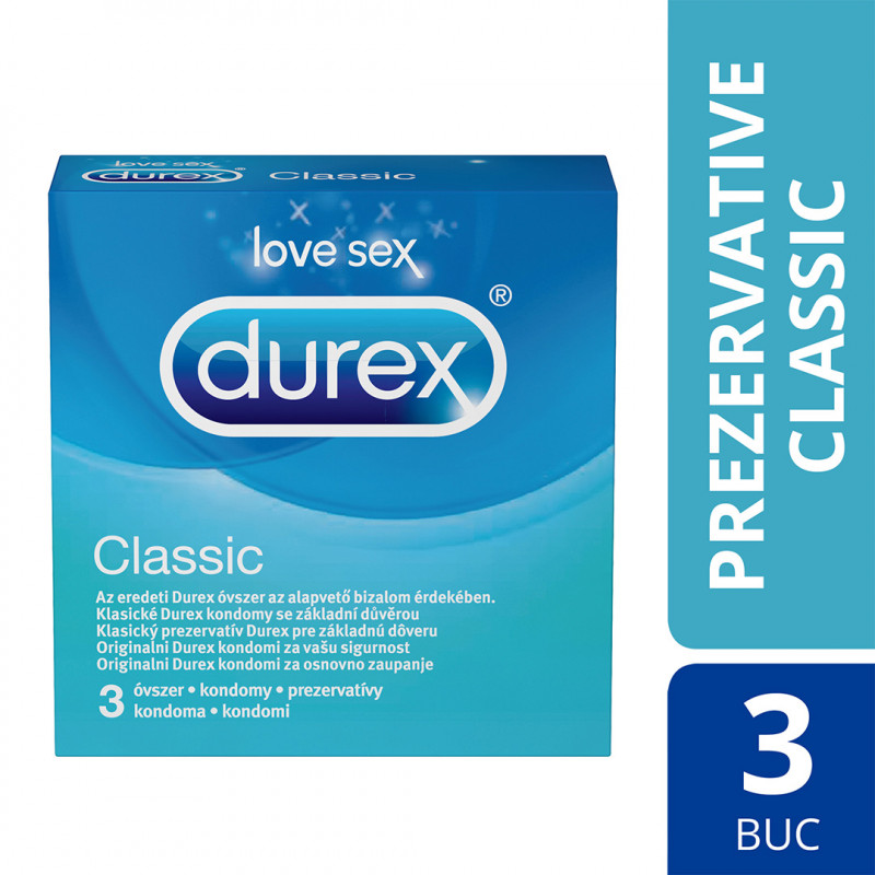 Prezervative - DUREX CLASSIC 3 BUC, nordpharm.ro