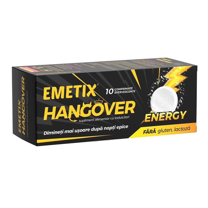 Sistemul digestiv - Emetix Hangover Energy, 10 comprimate, Fiterman
, nordpharm.ro