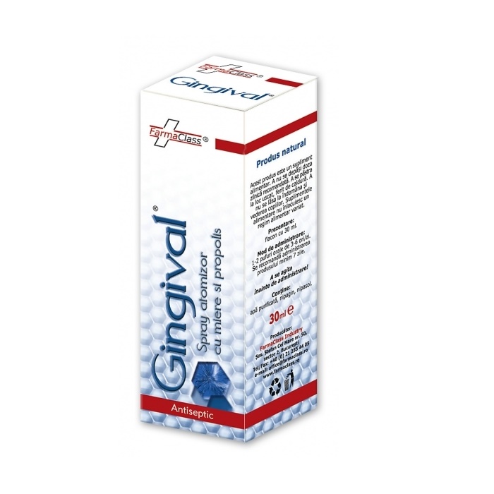 Igiena orala - Gingival spray, 30 ml, FarmaClass, nordpharm.ro