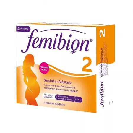 Mama si copilul - Femibion 2 sarcina si alaptare, 28 comprimate + 28 capsule, Dr. Reddys, nordpharm.ro