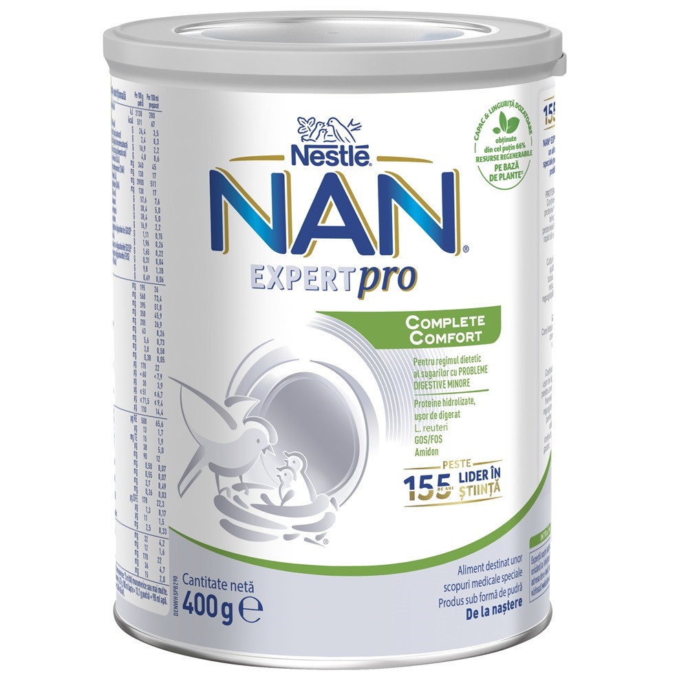 Mama si copilul - Formula de lapte Nan Expert Pro Complete Comfort, +0 luni, 400 g, Nestle , nordpharm.ro