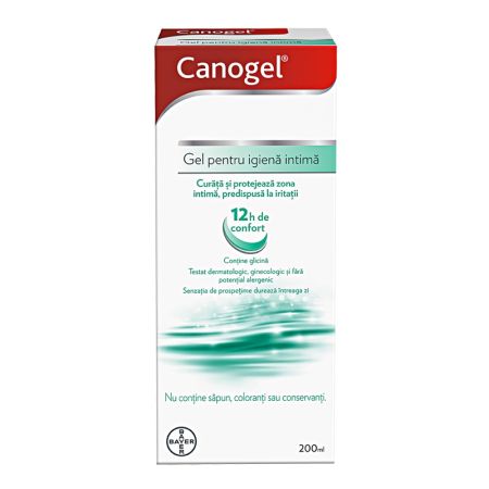Igiena intima - Gel pentru igiena intima Canogel, 200 ml, Bayer, nordpharm.ro