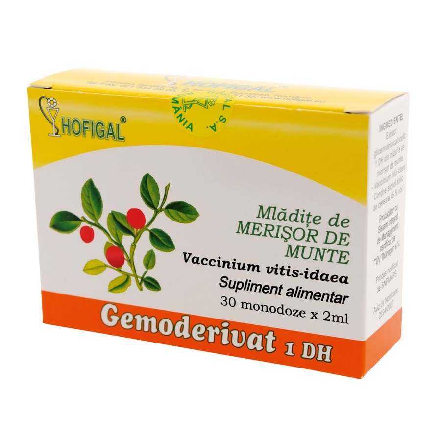 Sistemul genito-urinar - GEMODERIVAT MERISOR DE MUNTE CTX30 MONODOZE HOFIGAL
, nordpharm.ro