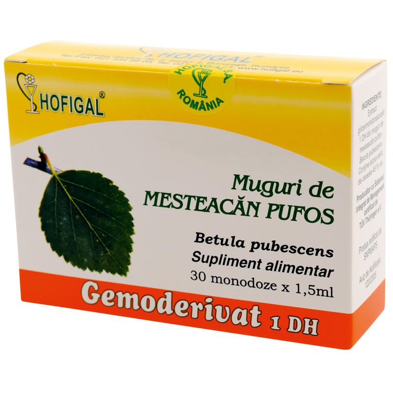 Remedii naturiste - GEMODERIVAT MUGURI MESTEACAN PUFOS CTX30 FI HOFIGAL, nordpharm.ro